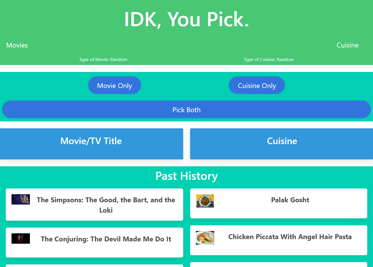 Screenshot from i don't know you pick